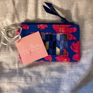 Vera Bradley Art Poppies Zip ID